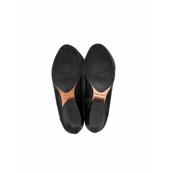 Vero Cuoio Italian Leather Low Heeled Booties Black Side Zip Size‎ 6.5 - Picture 5 of 7